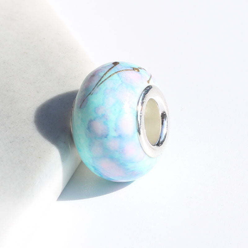 Wholesale 100PCS 9*14mm Floral Acrylic Beads